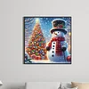 Diamond Painting - Full Round Drill - Xmas Snowman(Canvas|40*40cm)