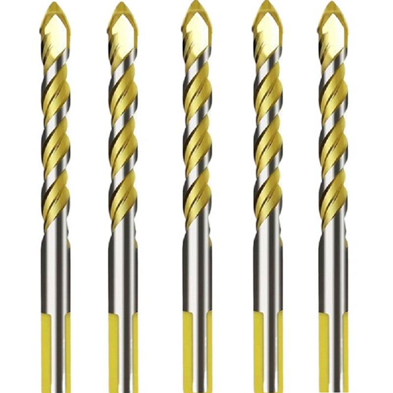

4/5pcs HSS Tipped Ceramic Tile Cutter Triangle Hole Drill Bits Power Tools, 5pcs（4/5/6/8/10）, 501 Original