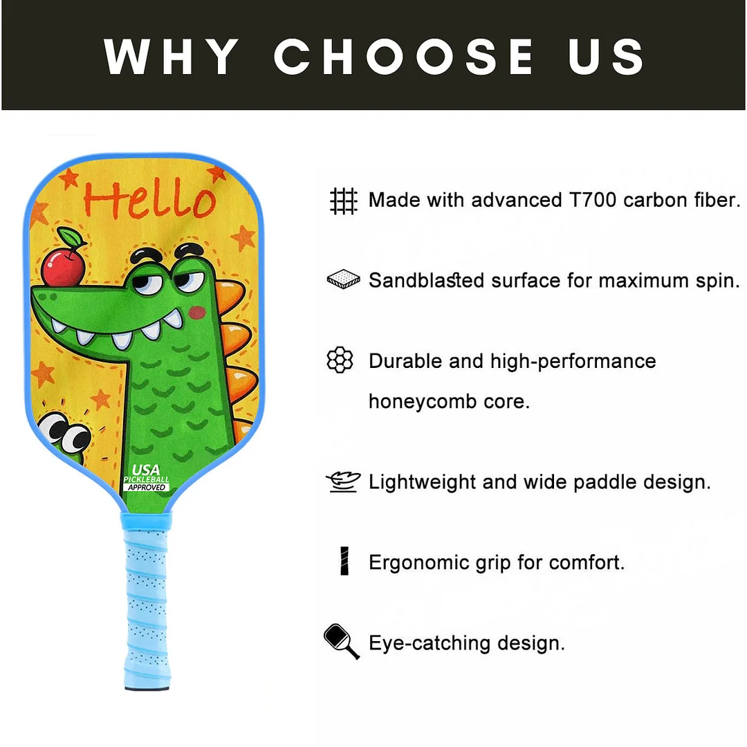 Original Paddle (16mm) T700 Sandblasted Carbon Fiber-Imagine & Play Paddle