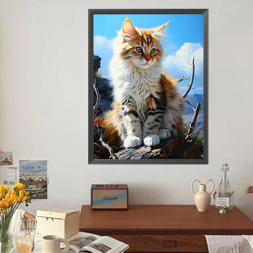 Diamond Painting - Full Round Drill - Cat(Canvas|30*40cm)