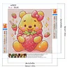 Diamond Painting -5D Full Round Drill Bear Strawberry