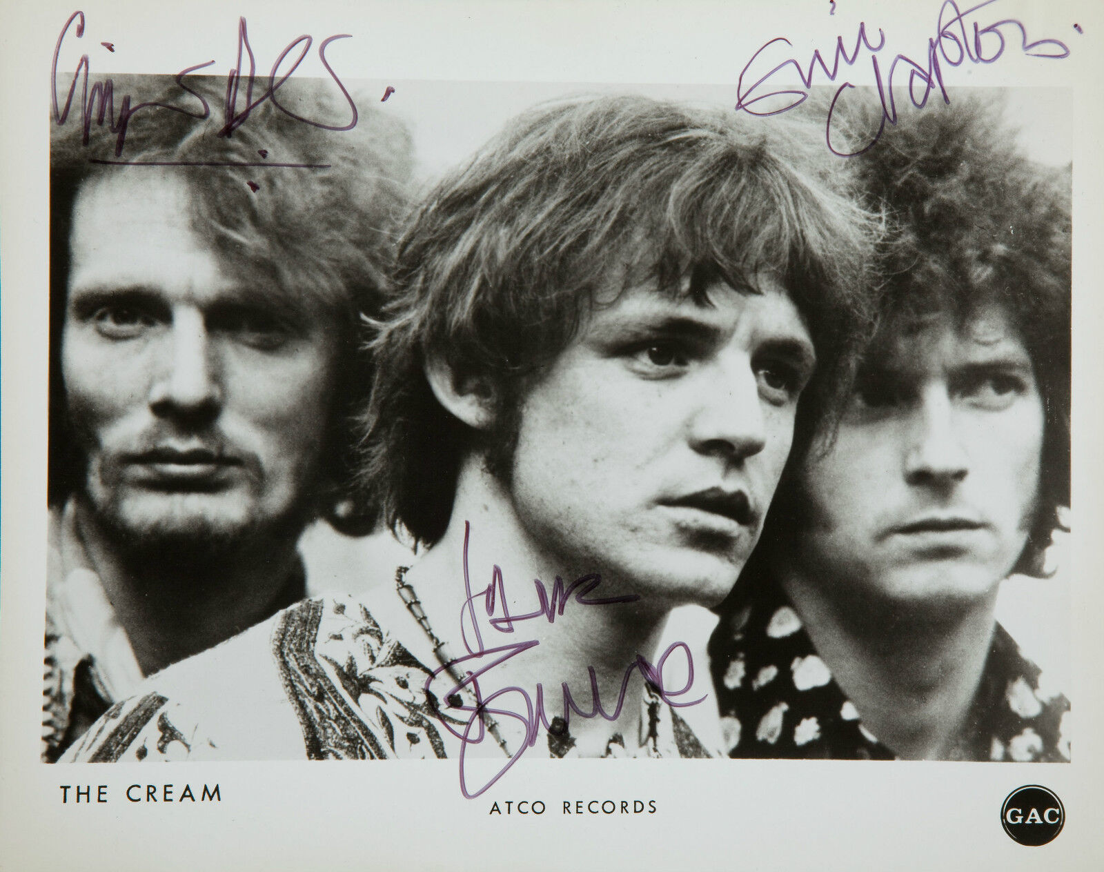 THE CREAM Signed Photo Poster paintinggraph - Pop / Rock Group - preprint