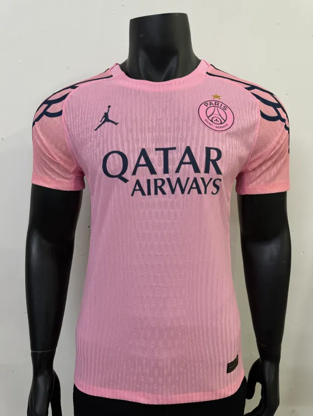 25-26 Paris Special Edition Pink player version football jersey 1:1 Thai quality