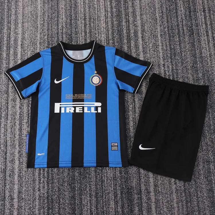 2010 Inter Milan Home Retro Shirt - Kids Size