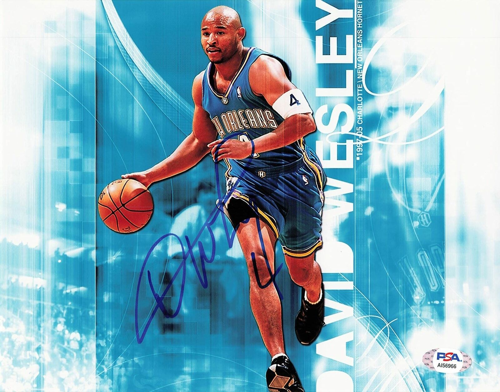 David Wesley signed 8x10 Photo Poster painting PSA/DNA New Orleans Pelicans Autographed