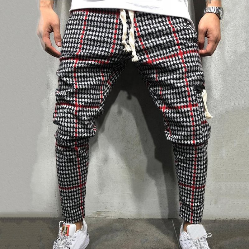 Men's Stylish Personality Striped Comfortable Casual Pants - Krazyskull