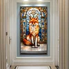 Diamond Painting-DIY Full Round Drill Stained Glass Fox(70*40 CM)