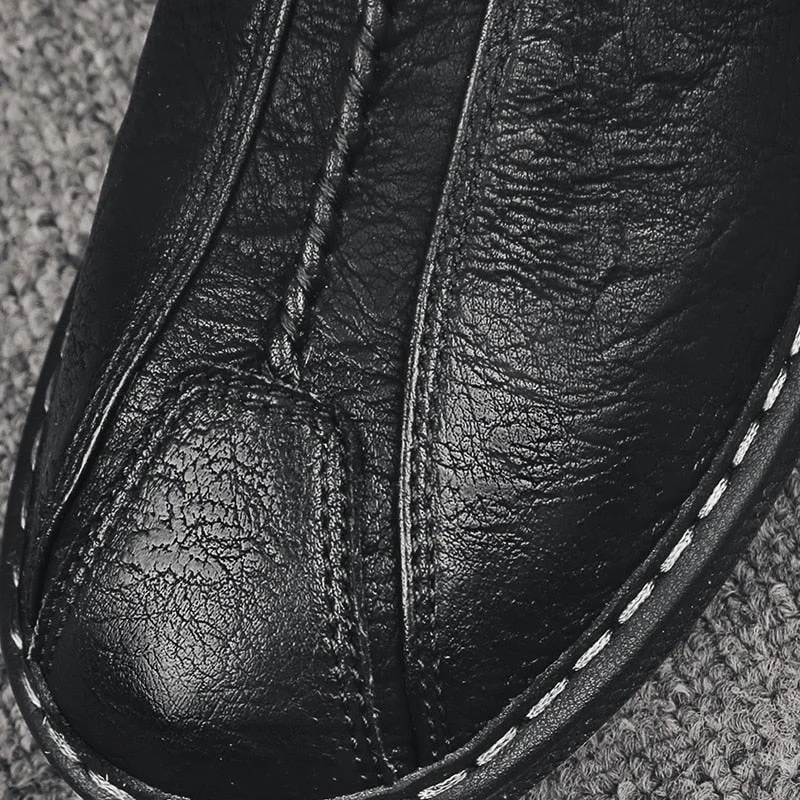 Mens Driving Shoes 2020 Autumn Men Genuine Leather Loafers Shoes Fashion Handmade Soft Breathable Moccasins Flats Slip On Shoes