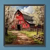 Country House-Full Round Diamond Painting 30*30CM