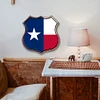 Texas - Shield Metal Tin Signs(12*12Inch)