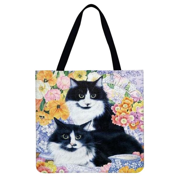 American Cat - Linen Tote Bag