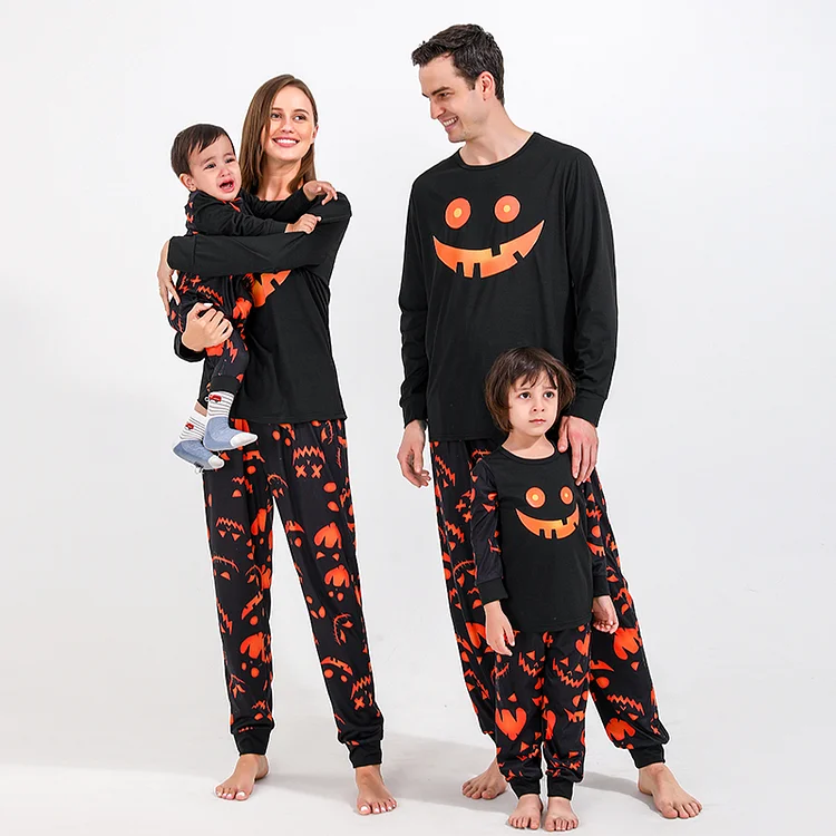 Glow In The Dark! Halloween Party Family Matching Halloween Pajamas Set
