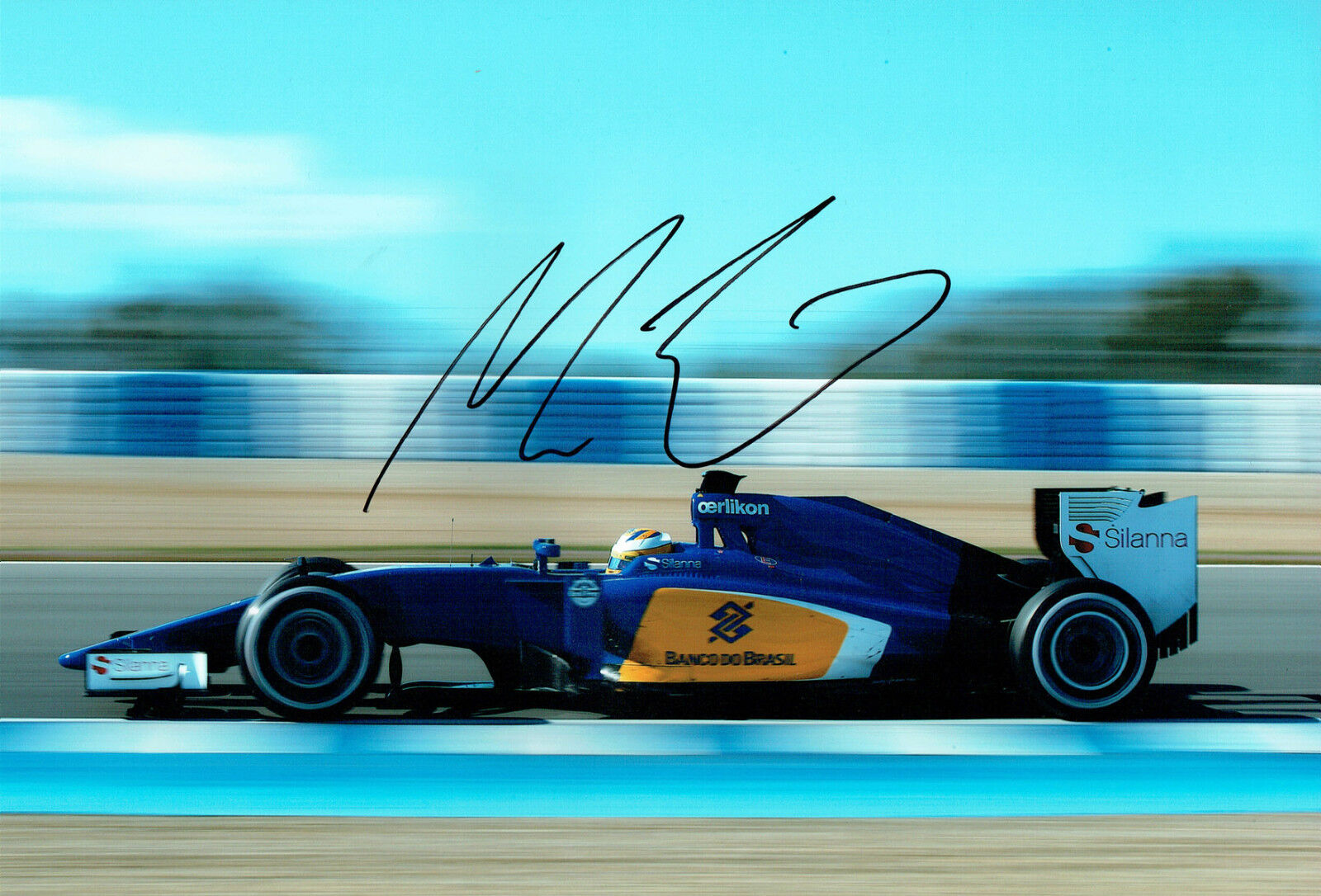 Marcus ERICSSON SIGNED Autograph Sauber Swedish Race Driver Photo Poster painting AFTAL COA