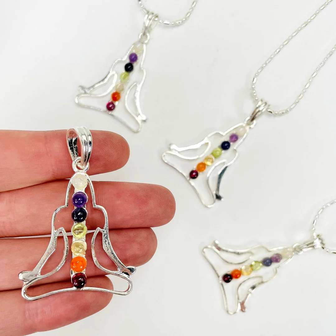 Chakra Buddha Pendant Necklace