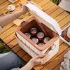 6L Camping Cooler Box Insulated Ice Chest Portable Ice Bucket for Outdoor Use