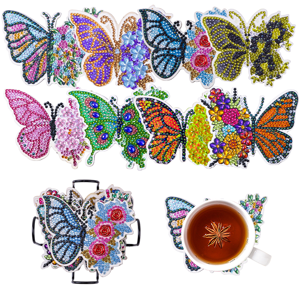 DIY Diamond Painting Coasters Kit Anti Slip Coasters Cup Coasters (AA1192)