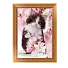 Diamond Painting -5D Full Round Drill Flower Cat