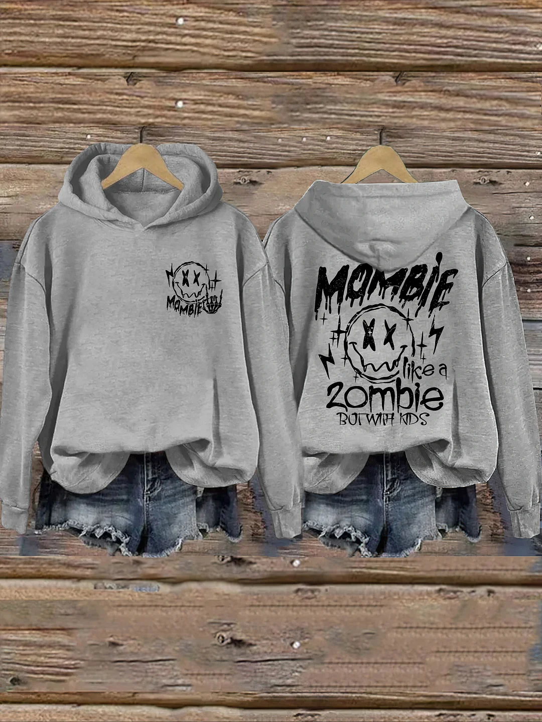 Mombie Like A Zombie But With Kids Hoodie