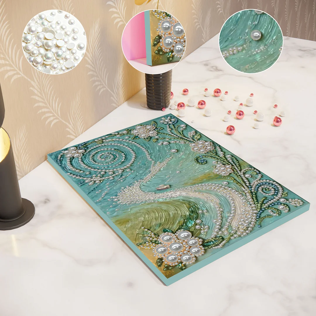 Path DIY Pearl Diamond Art Kits for Adults Home Decor With Frame 30x40cm