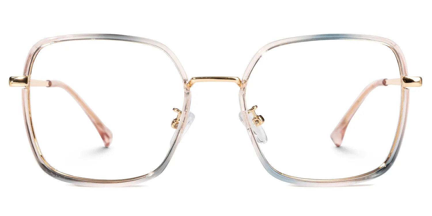 Kelby Rosa-Blau Quadratisch Brille Rosa-Blau