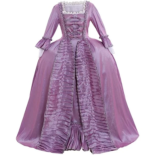 Women's Queen Marie Antoinette Rococo Ball Gown 18th Century Victorian Dress Costume