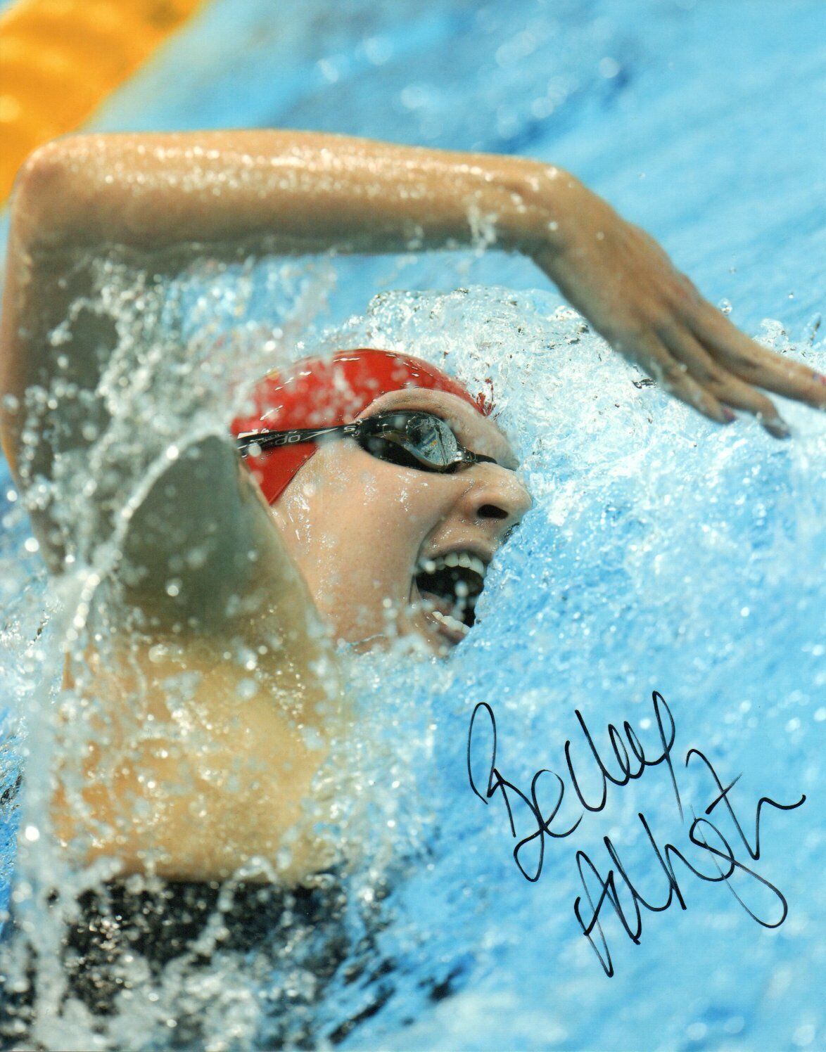 REBECCA ADLINGTON OLYMPIC SWIMMER 10x8 Photo Poster painting SIGNED