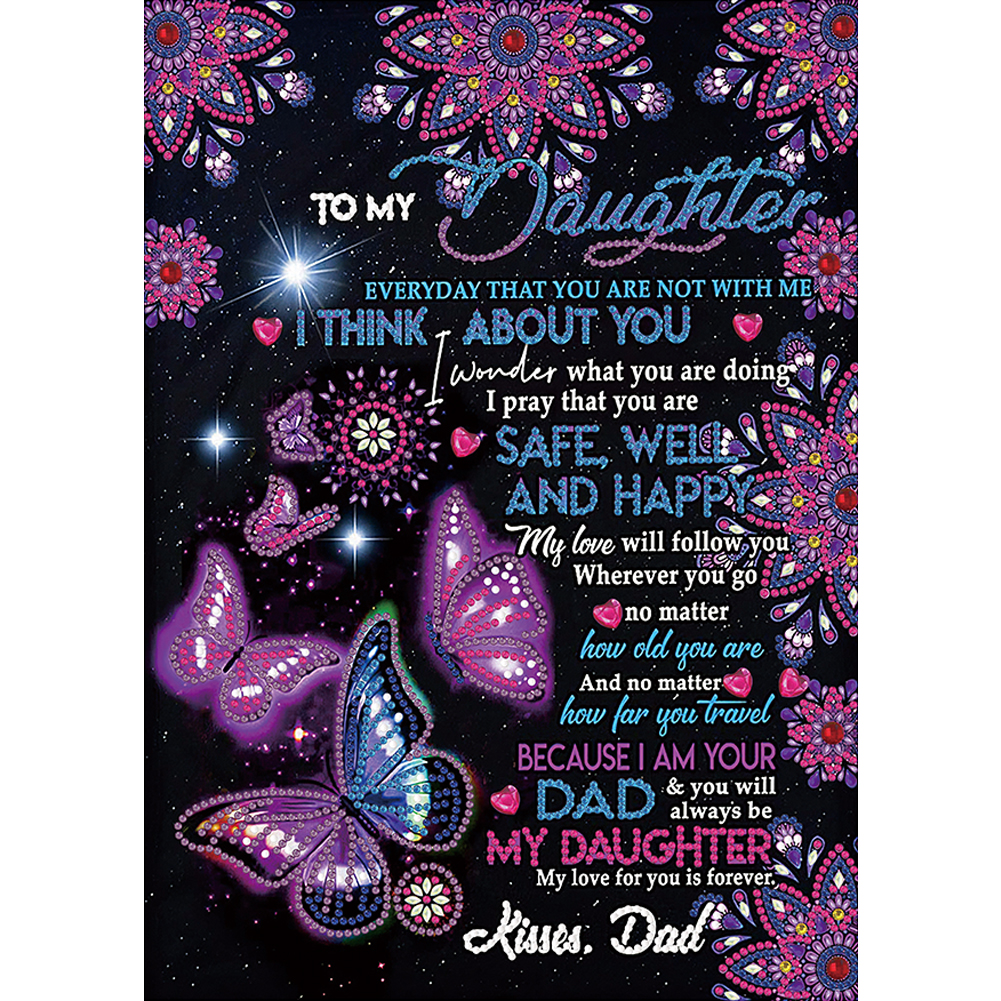 

Precious Daughter - Special Shaped Diamond Painting - 30*40CM, 501 Original