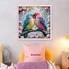 Parrot On The Branch - 11CT Counted Cross Stitch - 40*40cm - Bird
