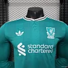 Liverpool 2025-2026 Player Version Third Green Long Sleeve Shirt
