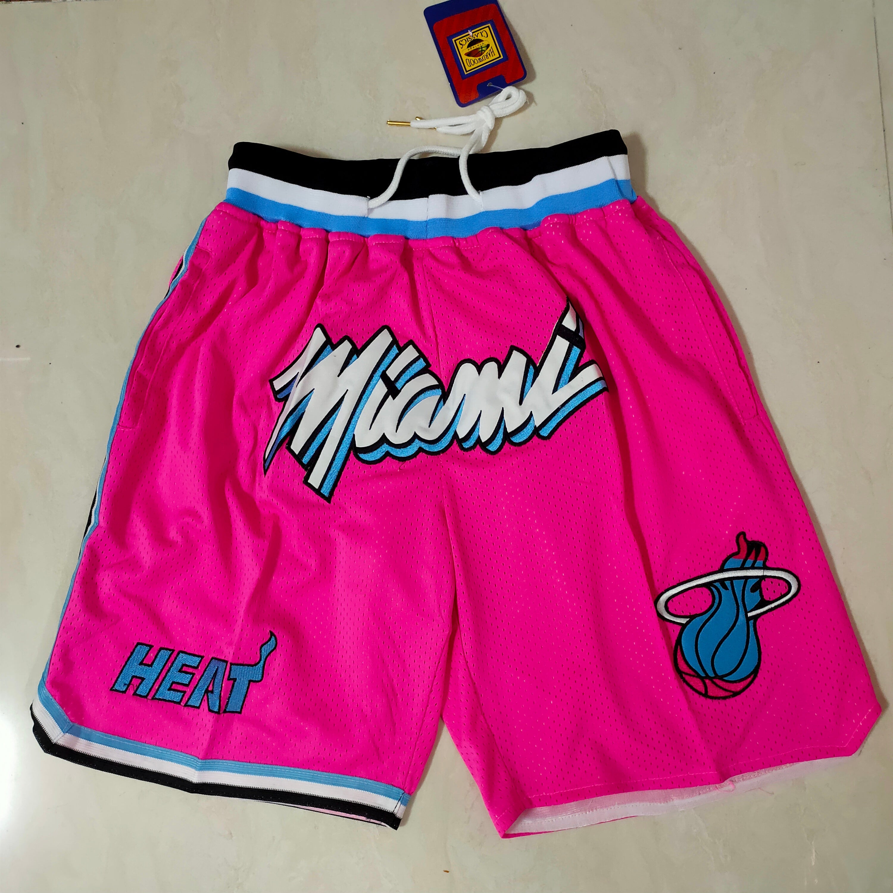 Miami Heat pink pocket Pants Shorts