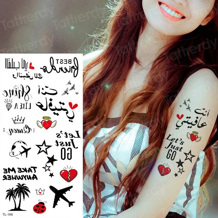 temporary tattoo sexy tattoo kiss love tattoo sticker woman tatoo fake waterproof temporary tattoos for girls bikini body art