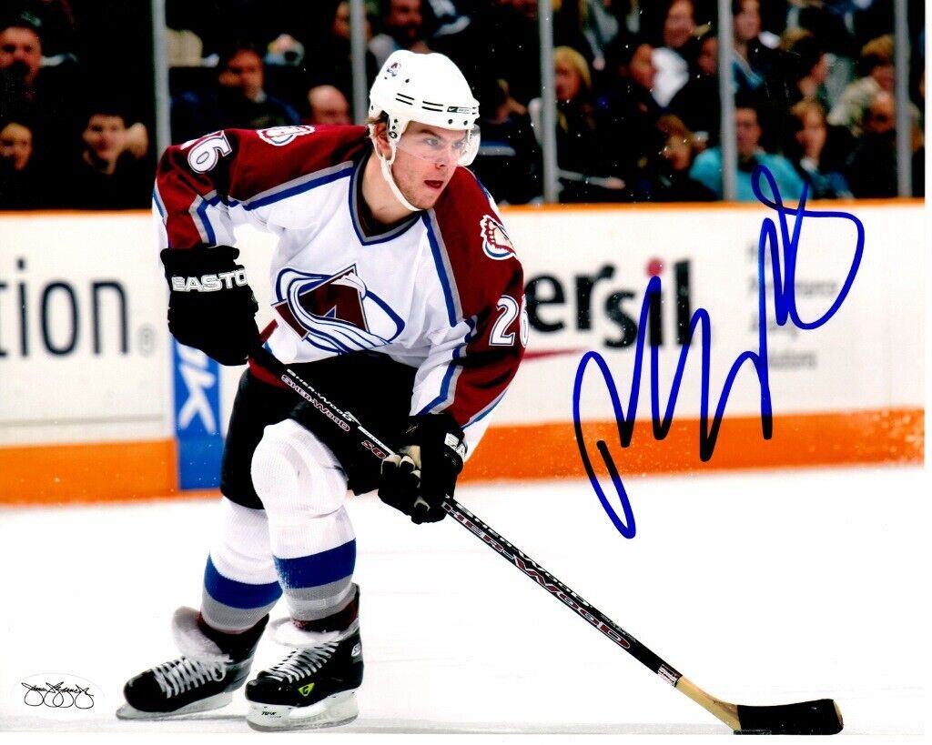 Paul Stastny Signed Colorado Avalanche 8x10 inch Photo Poster painting - JSA Sticker of Aproval