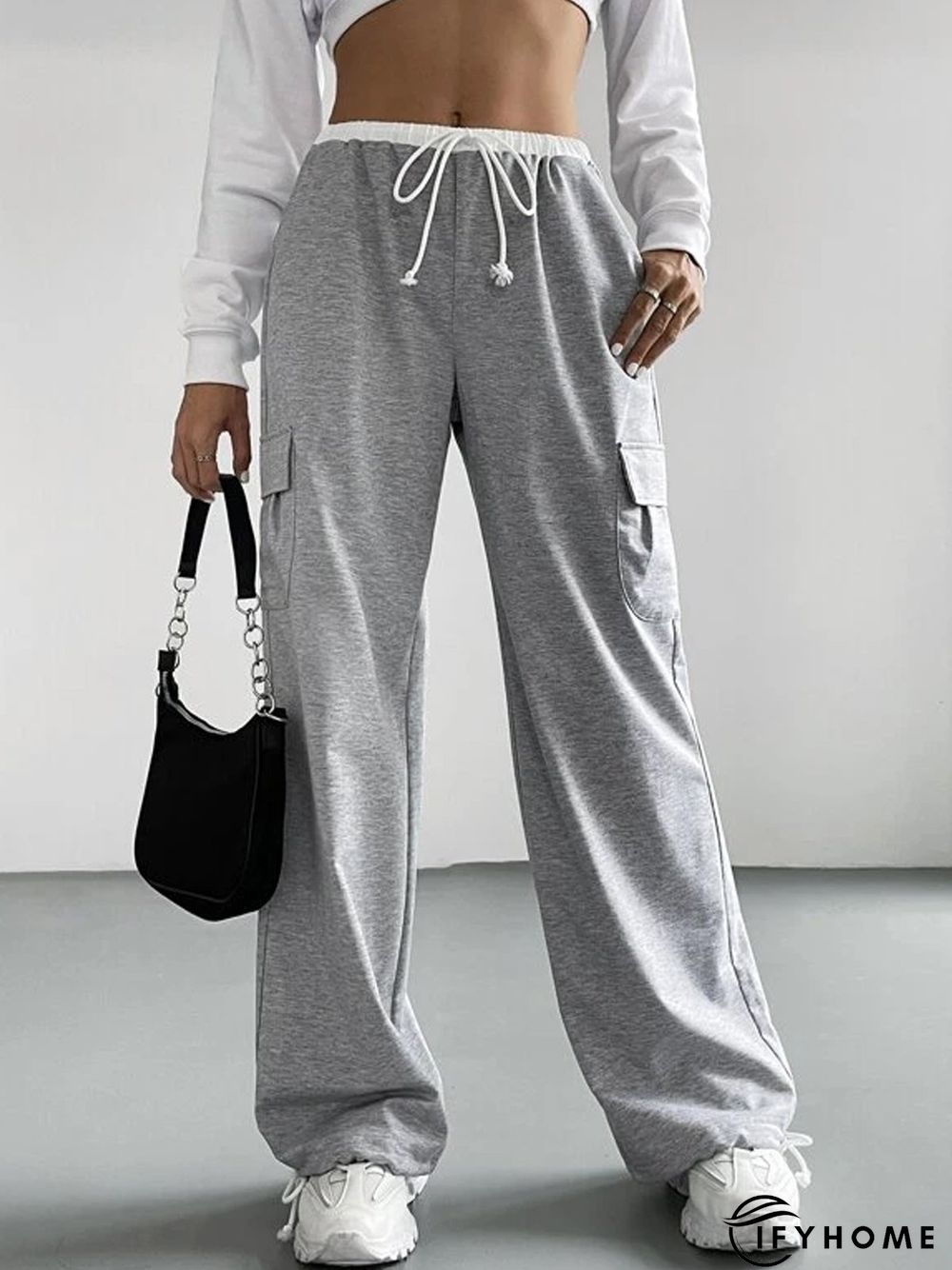 Casual Plain Loose Sweatpants | IFYHOME