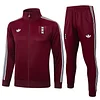 25/26 Ajax Dark Maroon long zipper  Training Jacket Set