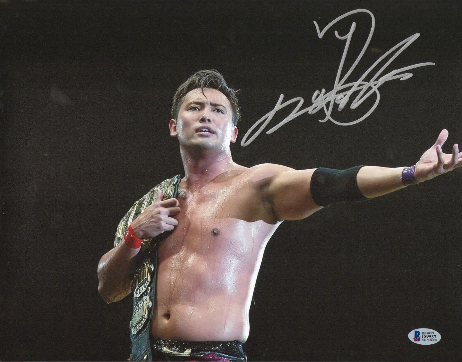 Kazuchika Okada Signed 11x14 Photo Poster painting BAS COA New Japan Pro Wrestling NJPW Auto'd 1