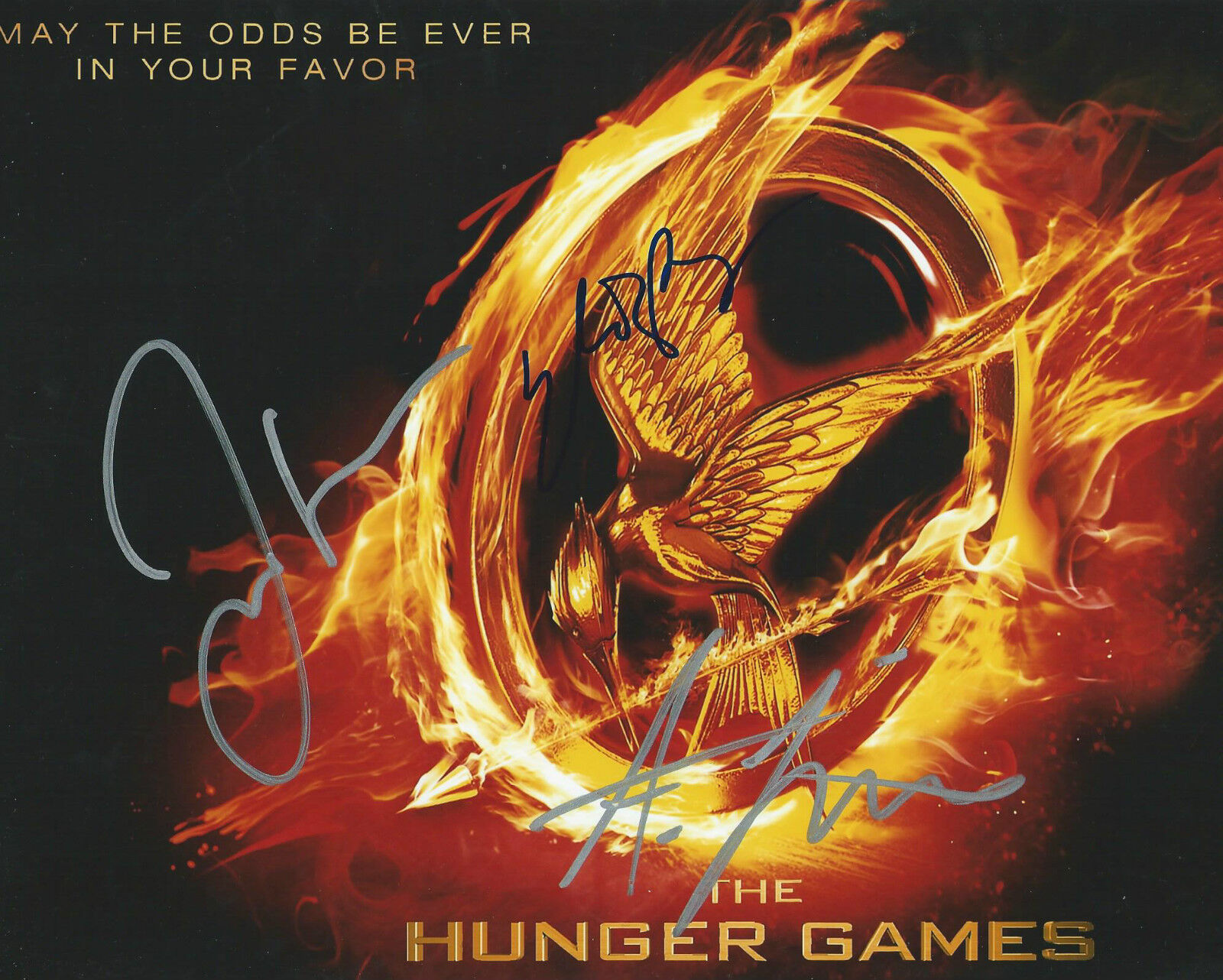 **GFA Catching Fire *HUNGER GAMES* Cast Signed 8x10 Photo Poster painting MH5 PROOF COA**