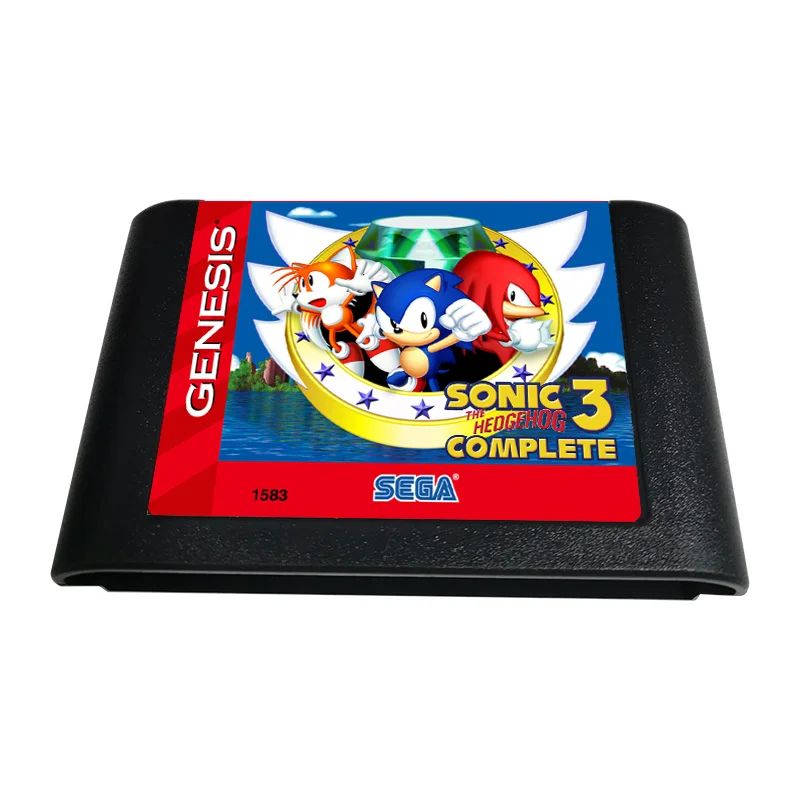 SONIC THE HEDGEHOG 3 COMPLETE MD Game For SEGA Genesis & Mega Drive - 16 Bit Game Cartridge