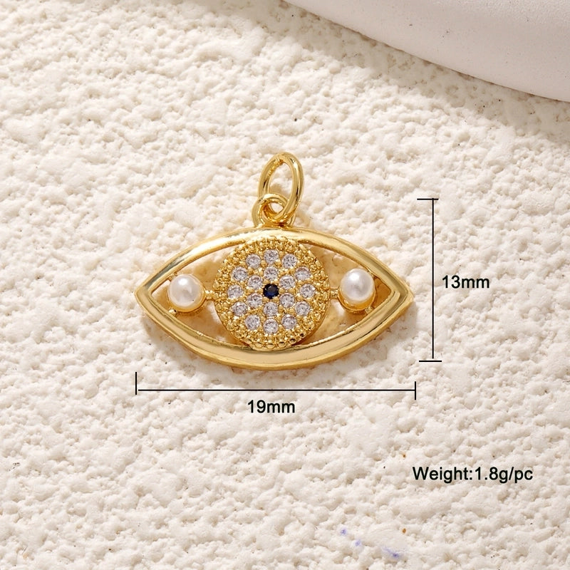 1 Piece Copper Devil’s Eye Jewelry Accessories Pendant