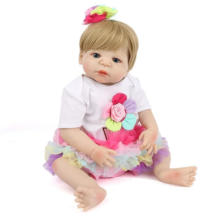  22"Kleine Jolene Lebensechtes Baby Mädchen - RSDP-Rebornbabypuppen-Rebornbabypuppen.de