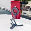 Magnetic Metal Folding Bracket Magsafe Aluminum Alloy Multi-Function Video Desktop Tripod Live Mobile Phone Clip Handheld Portable Selfie Stand Horizontal And Vertical Rotating Aka Base