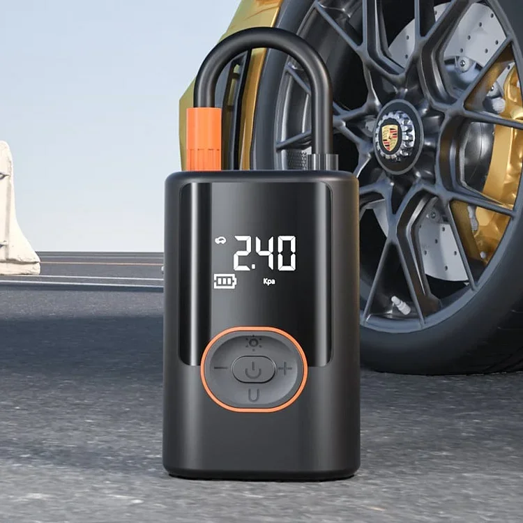 Multifunctional Portable Car Tire Inflator with Light
