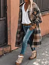 Checked Wool Coat