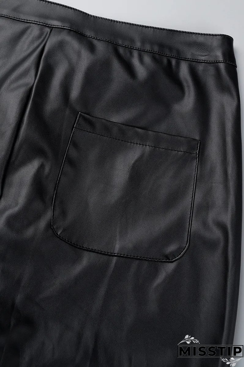 Women High Waist Stretch Sexy Leather Pants