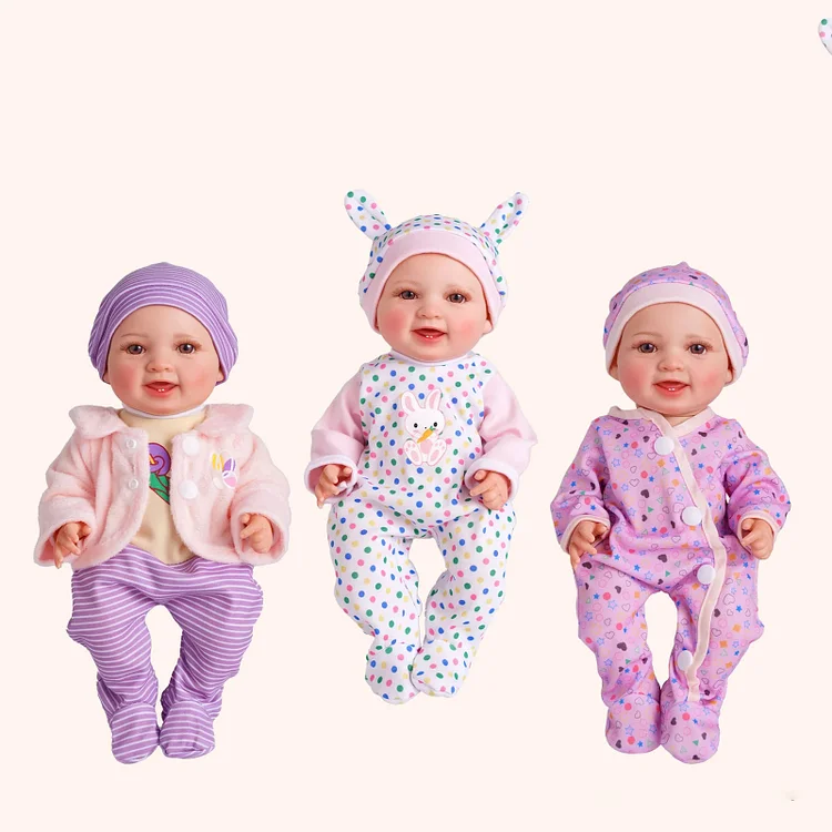 10"-12" 3 Style Baby Doll Clothes Babeside Baby Doll Accessories 3 Pcs