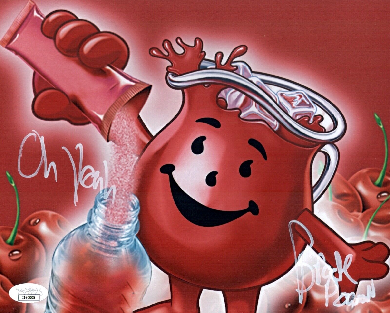 BROCK POWELL Signed 8x10 Photo Poster painting KOOL-AID MAN Autograph OH Yeah! JSA COA Cert