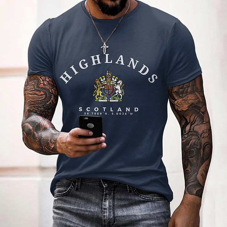 Comstylish The Scottish Highlands Print TShirt