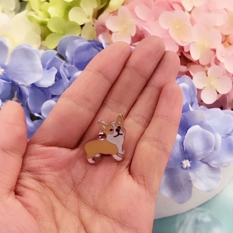 Cute Minimalist Pin Animal Dog Alloy Enamel Unisex Brooches