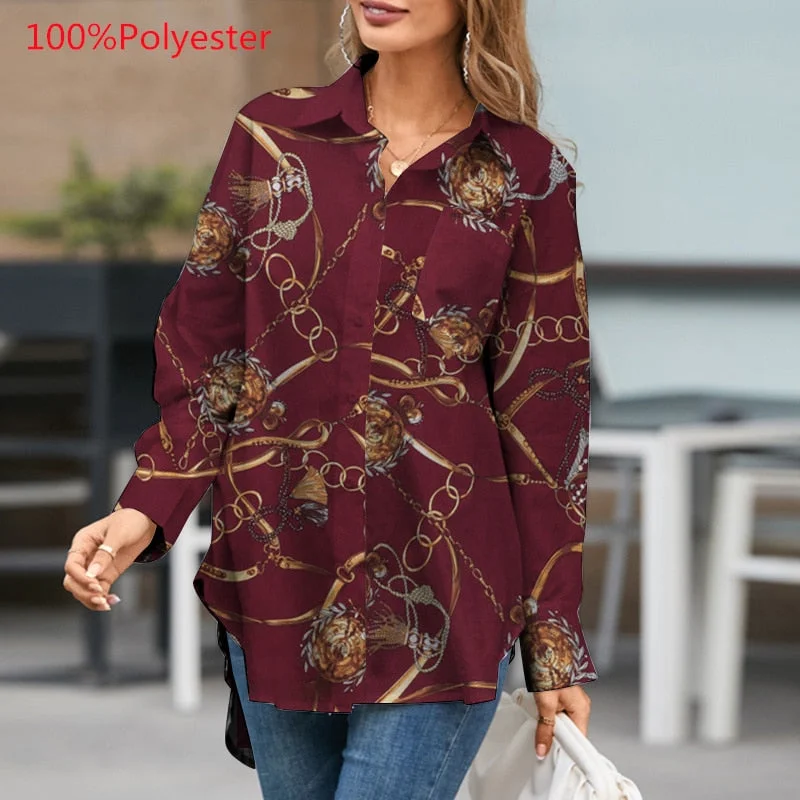 Celmia 2022 Women White Shirts Fashion Asymmetrical Tunic Tops Summer Lapel Solid Long Sleeve Button Casual Party Elegant Blusas