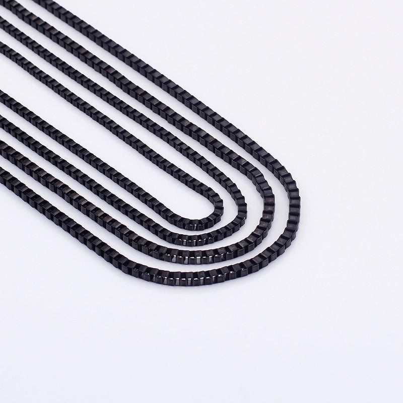 Streetwear Solid Color Titanium Steel Plating Necklace