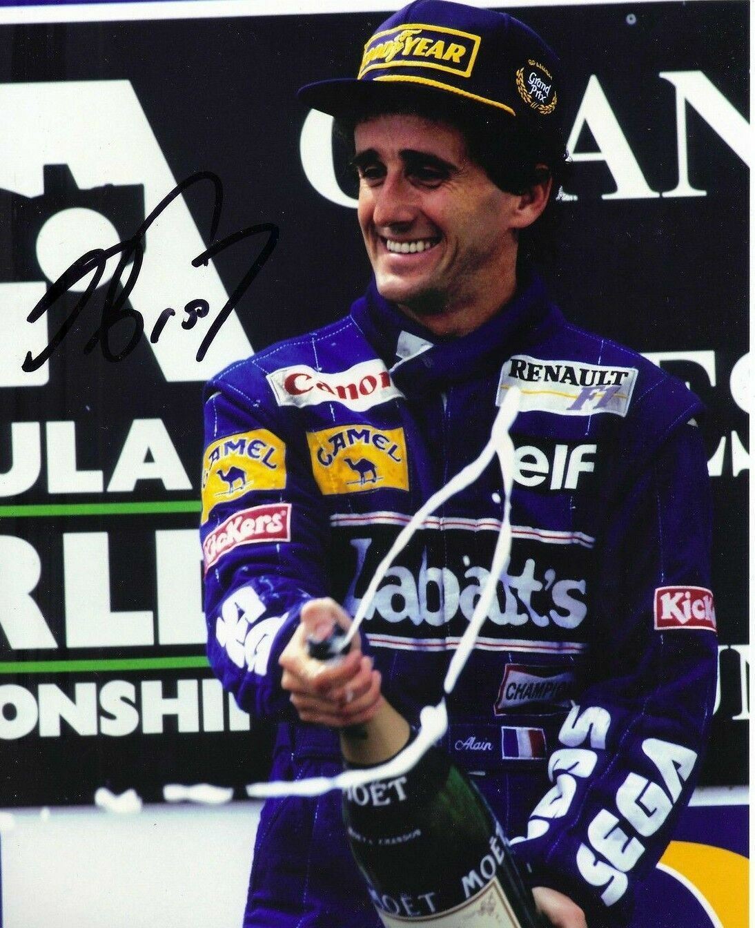 Alain Prost Signed 10X8 Photo Poster painting Genuine Signature AFTAL COA (3518)